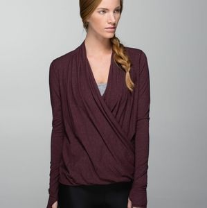 Lululemon Radiant Longsleeve Heathered Bordeaux